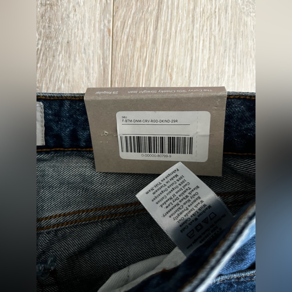 NWT Everlane Women’s The ’90s Cheeky Jean Deep Atlantic - Size 29 - Picture 6 of 10